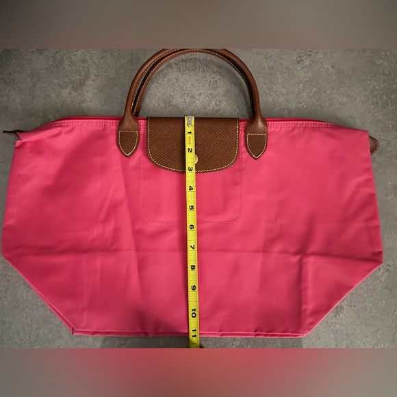 Longchamp Pink Tote with Brown Handles - Picture 8 of 10